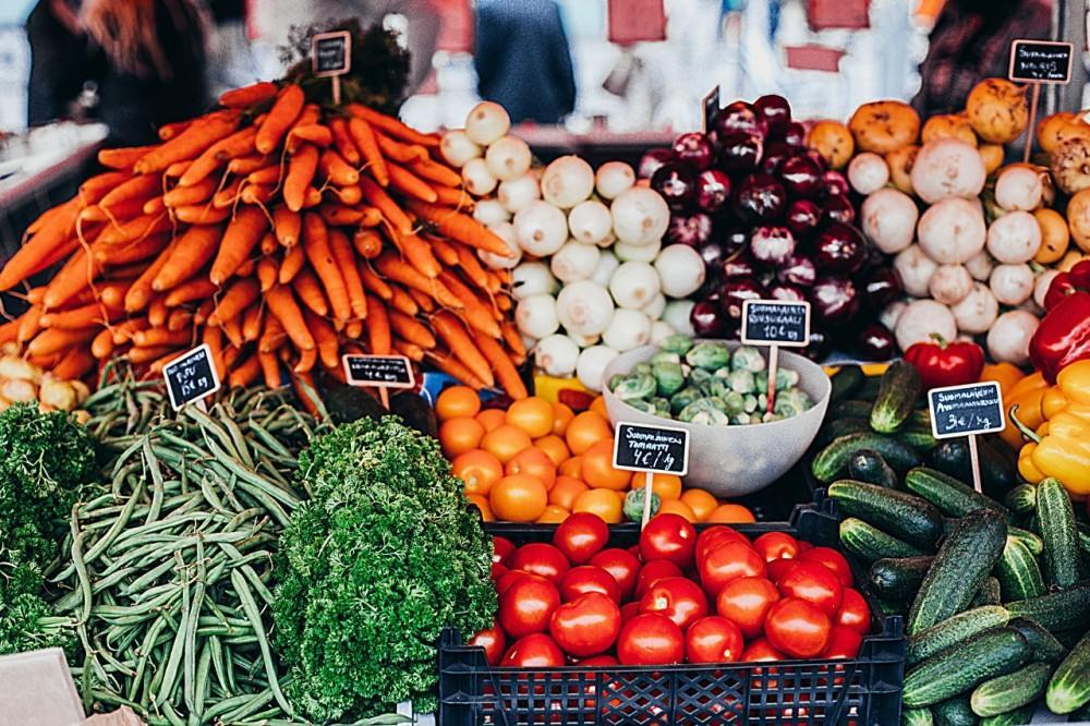 Variety of colorful vegetables